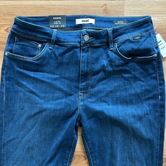 Mavi Kendra Indigo Supersoft High Rise Straight Leg Jean NWT - Picture 4 of 10